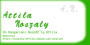 attila noszaly business card